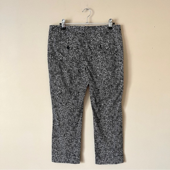 THE LIMITED | Speckled Print Cuffed Cropped Trouser Pants Sz 4 - Picture 4 of 8